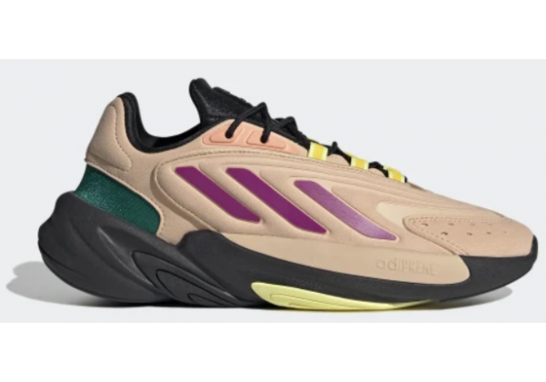 Кроссовки Adidas Ozelia бежевые с розовым